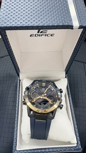 未使用 カシオ エディフィス ECB-2000YNP-1AJF タフソーラー ブルーｘゴールド スマートフォンリンク EDIFICE