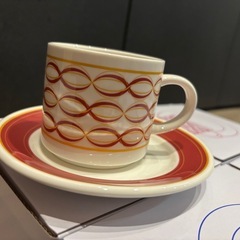 カップ&ソーサ（レッド、ブルー)の画像