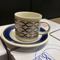 カップ&ソーサ（レッド、ブルー)の画像