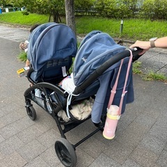 【至急】joie 2人乗りベビーカー