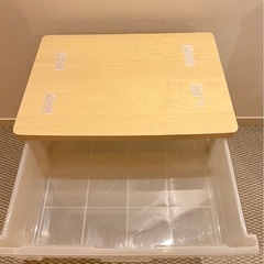 衣装ケース　３段　ウッドの画像