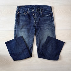 45R デニムパンツ　W28 バギーの画像
