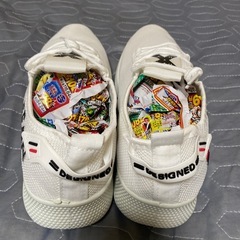 🉐お値下げ！‼️⑥24.5cmのホワイト軽量スニーカー❣️の画像
