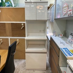 nami様売却済　ニトリ　キッチンボード　リガーレ 楽天市場】キッチンボード (上置き付き リガーレ80KB WH) ニトリ