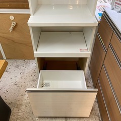 【愛品館 江戸川店 】2枚扉レンジボード リガーレ60 NITORI（ニトリ）の画像