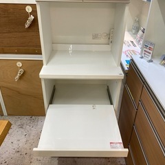 【愛品館 江戸川店 】2枚扉レンジボード リガーレ60 NITORI（ニトリ）の画像