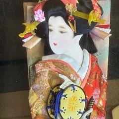 雛人形7段飾り一式、羽子板飾りの画像