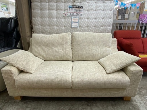 【愛品館 江戸川店 】2.5人掛け ファブリックソファ NOYES（ノイエス）