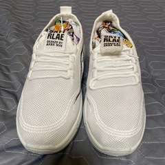 🉐お値下げ！‼️⑨25cmのホワイトスニーカー❣️の画像