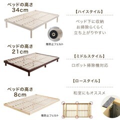 【値下げ】すのこベッド セミダブル 解体渡しの画像