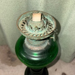 🕯️💚【緑ガラスのオイルランプ】💚🕯️の画像