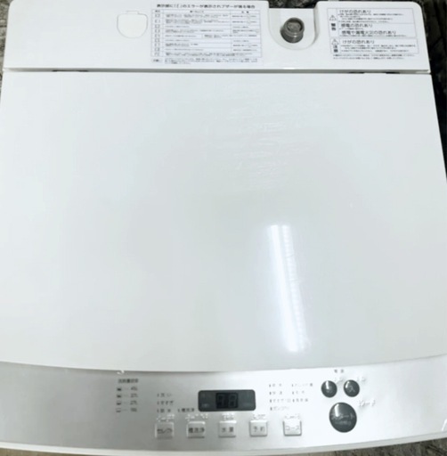 (送料無料) 2022年 極美品 5.5kg 洗濯機 10分コース 凹凸のないフラットトップ ⑥