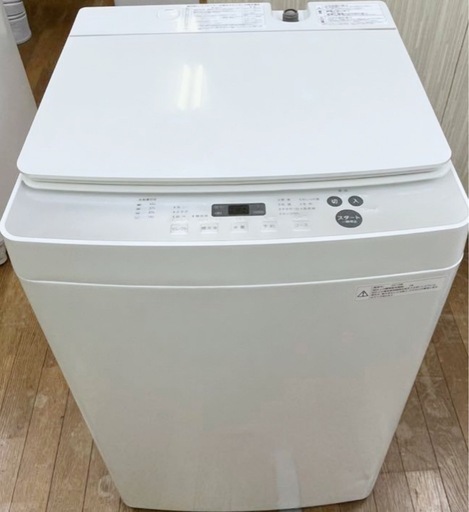 (送料無料) 2022年 極美品 5.5kg 洗濯機 10分コース 凹凸のないフラットトップ ⑥
