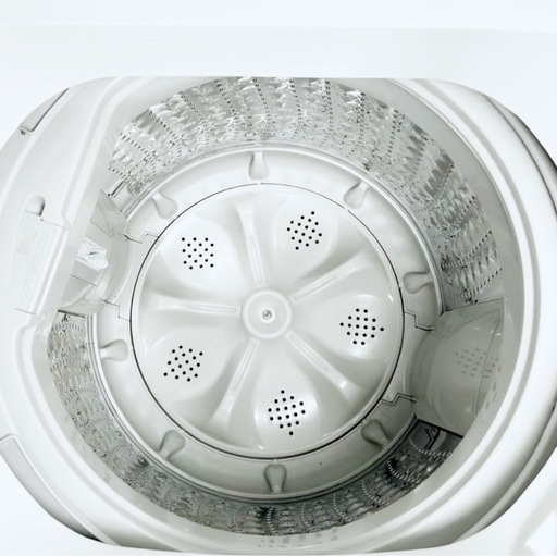 (送料無料) 2022年 極美品 5.5kg 洗濯機 10分コース 凹凸のないフラットトップ ⑥