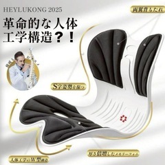 新品 姿勢矯正チェア 黒色の画像