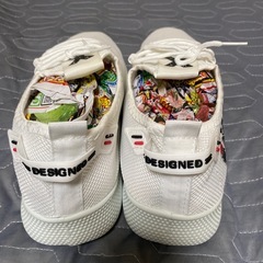 🉐(17)26.5cmのホワイトスニーカー❣️の画像
