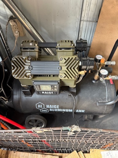 決まりました。ハイガーコンプレッサー