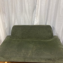デザインソファ　3Pソファ　カーキソファの画像