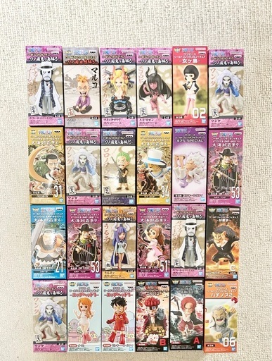 ワンピース　ワールドコレクタブル　ルフィ　ニカ　シャンクス　など　まとめ　24点セット　ワーコレ　ONE PIECE フィギュア
