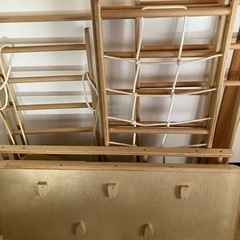 室内遊具　うんてい　木製ジャングルジム　の画像