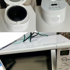 【家電4点セット】冷蔵庫、洗濯機、レンジ、炊飯器 の画像