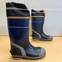 鋼鉄先芯入り超軽量安全長靴 24cm 弘進ゴム ライトセーフティ  LSB315（ネイビー）の画像