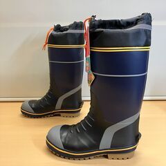鋼鉄先芯入り超軽量安全長靴 24cm 弘進ゴム ライトセーフティ  LSB315（ネイビー）の画像