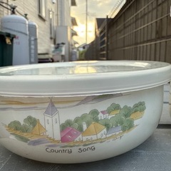Country Song タッパー カントリー柄保存容器　陶器　３個セット　の画像