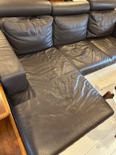 BoConcept ボーコンセプト　ダークブラウン レザー ソファ