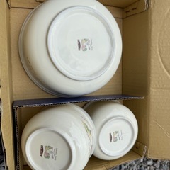 Country Song タッパー カントリー柄保存容器　陶器　３個セット　の画像