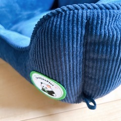 新品⭐️ 帝人TEIJIN中わた ペットベッド 猫犬用ベッド 秋冬用 あったか ネイビーの画像