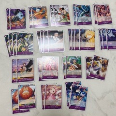 ワンピースカード　紫色 まとめ売りの画像