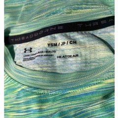 【中古】アンダーアーマー　　Tシャツ　130〜140グリーンの画像