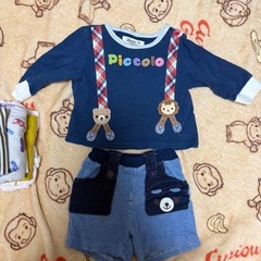 70サイズ 子ども服  UNIQLO piccolo フタフタの画像