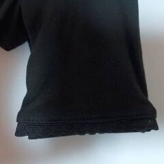 UVカット 竹繊維 手袋 黒の画像