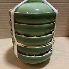 フタ付き５個（緑）　煮物等に最適の画像