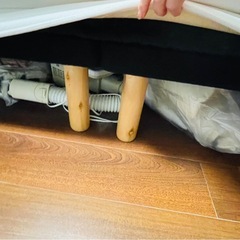 ベッド♦︎脚付きマットレス♦︎セミシングルの画像