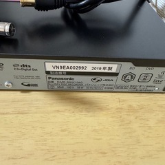 Panasonic Blu-rayレコーダー　DMR-BRW1060の画像