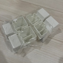 2個セット　バラ売り可　新品未使用　中が透けない　チェスト　タンス　スリム　白　ホワイト　山善　JEJアステージ　日本製　ランドリー　脱衣所　棚　プラスチック　寝室　　　　の画像
