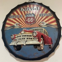 アメリカン雑貨 ボトルキャップ型壁掛け の画像