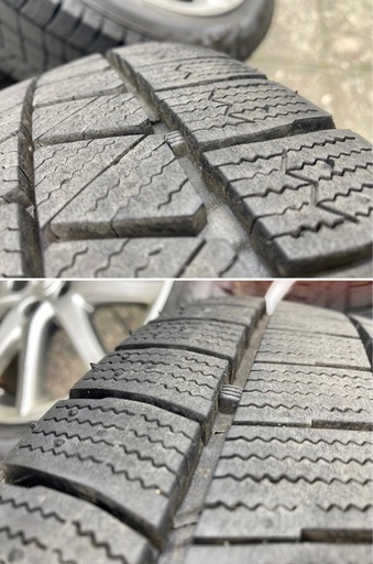 ◆超バリ溝 2024年製！BS VRX3 18インチ 4本セット スタッドレスタイヤ ブリヂストン 225/50R18 アルミホイール