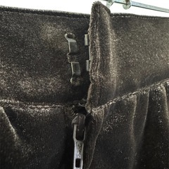 【裸衣夢】ダークブラウン ベルベット フレアスカートの画像