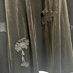 【裸衣夢】ダークブラウン ベルベット フレアスカートの画像