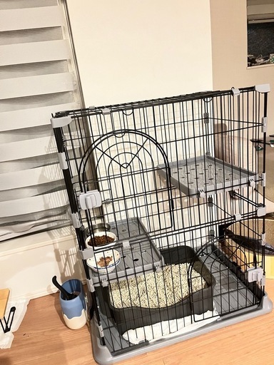 猫 ゲージ 3段