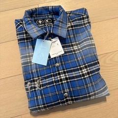 THUG CLUB Arab Sword Flannel Shirt【Blue】サグクラブ【TC24SH2001】の画像