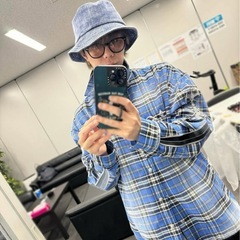THUG CLUB Arab Sword Flannel Shirt【Blue】サグクラブ【TC24SH2001】の画像
