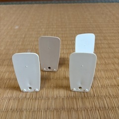 花柄デザインのプラスチックフック4個セットの画像