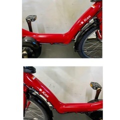 1年保証 送料無料　ヤマハ　パスキッス　20インチ 赤色　電動アシスト自転車 g925の画像