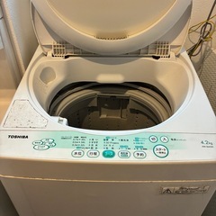 縦型洗濯機　4.2キロの画像