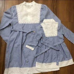 ストライプ ワンピース 親子コーデの画像